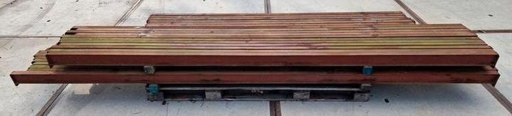 21st Ipe100 lengte 3600/3830mm kokerprofiel rechthoek, Doe-het-zelf en Verbouw, Metalen, Zo goed als nieuw, IJzer, Ophalen