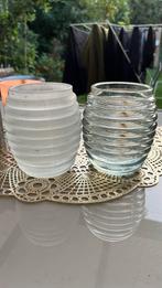 2 Q-Lights windlichten, Huis en Inrichting, Woonaccessoires | Kandelaars en Kaarsen, Ophalen, Overige materialen, Gebruikt, Kandelaar