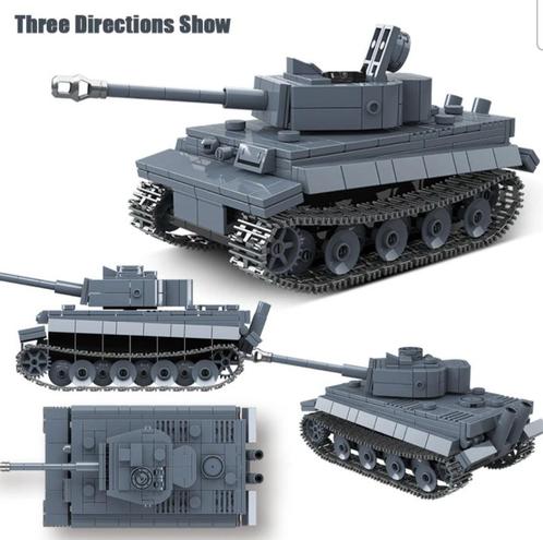 🎁 WW2 Bouwstenen - C06 - Duitse Tiger tank 🎁, Kinderen en Baby's, Speelgoed | Bouwstenen, Nieuw, Overige merken, Ophalen of Verzenden