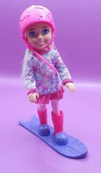 Barbie pop chelsea winter wintersport, Kinderen en Baby's, Speelgoed | Poppen, Ophalen of Verzenden, Zo goed als nieuw, Barbie