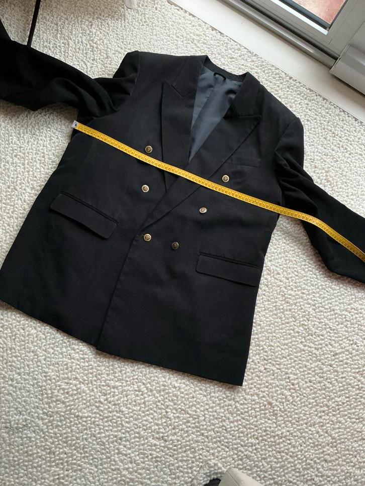 VERSACE: Zwarte Klassieke heren Blazer - Grote Maat, Kleding | Heren, Kostuums en Colberts, Zo goed als nieuw, Maat 56/58 (XL)
