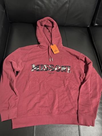 Missoni Bordeaux Rode Hoodie Maat L Unisex - Nieuw beschikbaar voor biedingen