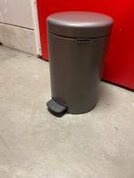 Brabantia Pedaalemmer - Grijs, Met pedaal, 50 tot 75 cm, Ophalen of Verzenden, Metaal