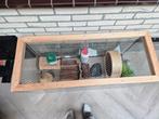 Glazen hamsterhok, Dieren en Toebehoren, Minder dan 75 cm, Zo goed als nieuw, Ophalen, Minder dan 60 cm