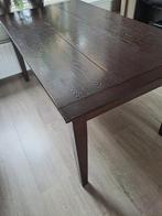 eetkamer tafel rechthoek  160 x 90 uitschuifbaar, Huis en Inrichting, Tafels | Eettafels, Ophalen, Gebruikt, Teakhout, 50 tot 100 cm