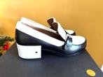 LAURENCE DACADE zwart wit leren loafers schoenen 38 CHCS, Kleding | Dames, Schoenen met lage hakken, Zwart, LAURENCE DACADE, Nieuw