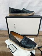 Gucci loafers 37,5 zwart gg logo moccasin espadrilles, Kleding | Dames, Schoenen, Ophalen of Verzenden, Zo goed als nieuw, Instappers