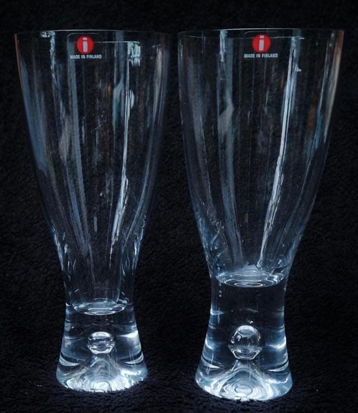 Scandinavian design Beerglasses TAPIO Timo Sarpaneva Iittala, Antiek en Kunst, Kunst | Designobjecten, Ophalen of Verzenden