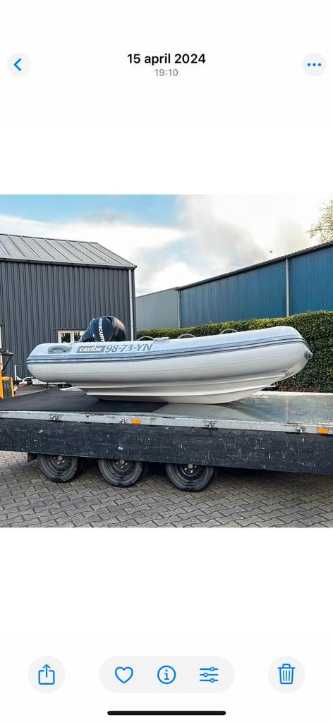 Leuke snelle Rubberboot compleet, Watersport en Boten, Rubberboten, Gebruikt, Overige merken, Overige materialen, Minder dan 70 pk