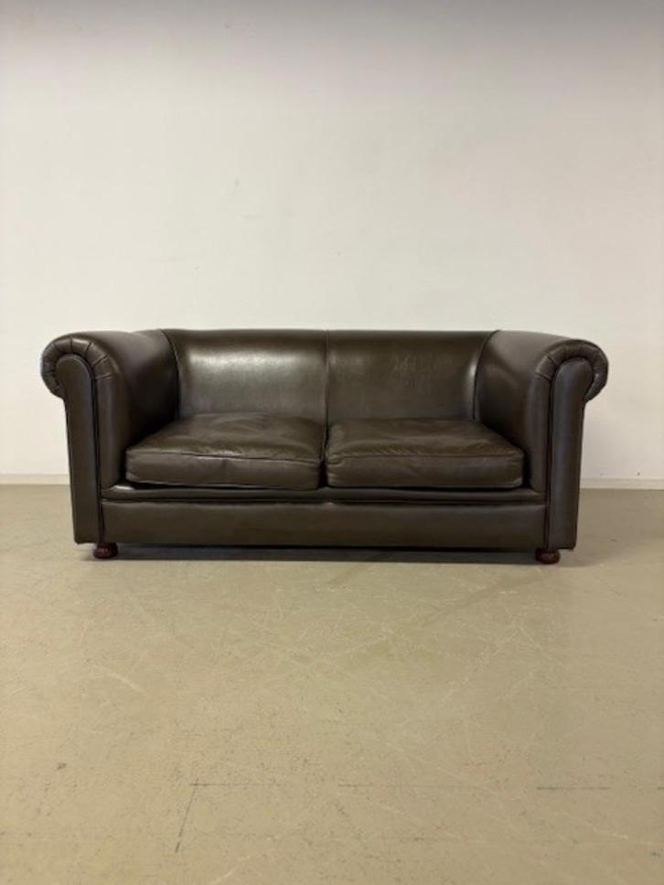 Engelse Chesterfield bank, Huis en Inrichting, Fauteuils, Gebruikt, 125 cm of meer, 75 tot 100 cm, Ophalen
