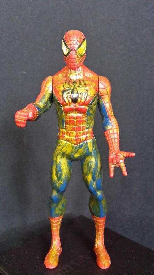 Vintage SPIDERMAN Actiefiguur, Armen + Hoofd bewegen, 14½cm, Kinderen en Baby's, Speelgoed | Actiefiguren, Gebruikt, Ophalen of Verzenden