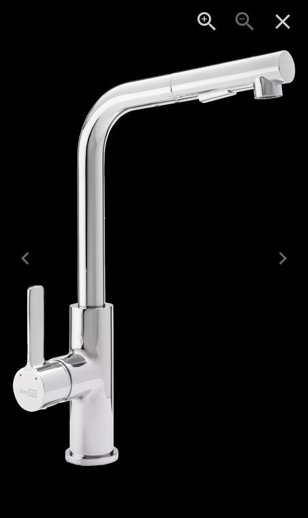 Blaufoss Volador keukenkraan. Nog bijna 8 jr garantie!, Doe-het-zelf en Verbouw, Sanitair, Zo goed als nieuw, Kraan, Chroom, Ophalen