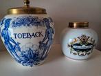 Oude Toeback pot met koperen deksel, Antiek en Kunst, Antiek | Keramiek en Aardewerk, Ophalen