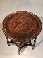Biedermeier Salon Tafeltje met gedraaide poten, Antiek en Kunst, Ophalen of Verzenden
