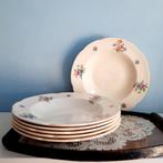 Gouds Plateel / PlaZuid, 6 antieke diepe borden, Antiek en Kunst, Antiek | Servies los, Ophalen of Verzenden