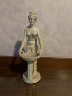 Antieke Vrouwenbeeldje met Schaal, Antiek en Kunst, Kunst | Beelden en Houtsnijwerken, Ophalen