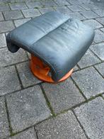 Originele stressles voetenbank hoeker leer, Huis en Inrichting, Ophalen, Zo goed als nieuw, Rechthoekig, Leer