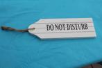 "Do not disturb" bordje, Zo goed als nieuw, Verzenden