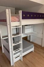 Hoogslaper Flexa Wit incl. Bureau, Bank, Ladder. 1 persoons, Ophalen, Gebruikt, Hoogslaper