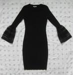 Drôle de Copine zwarte jurk, LBD, met mooie mouwen,kant, S/M, Kleding | Dames, Jurken, Zwart, Ophalen of Verzenden, Zo goed als nieuw