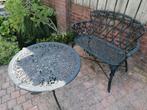 Brocante Bistro set, Tuin en Terras, Gebruikt, Bank, Tuinset, Ophalen