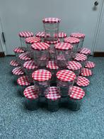 42 lege jampotjes met deksels!, Ophalen, Zo goed als nieuw