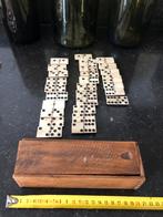 Antiek compleet been en ebbenhouten domino spel, Antiek en Kunst, Antiek | Speelgoed, Ophalen of Verzenden