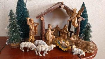 Vintage Kerstgroep - Grote Beelden - Made in Italy beschikbaar voor biedingen