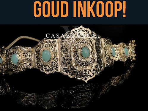 Goudinkoop marokkaanse turkse surinaamse alles welkom., Sieraden, Tassen en Uiterlijk, Kettingen, Goud, Ophalen