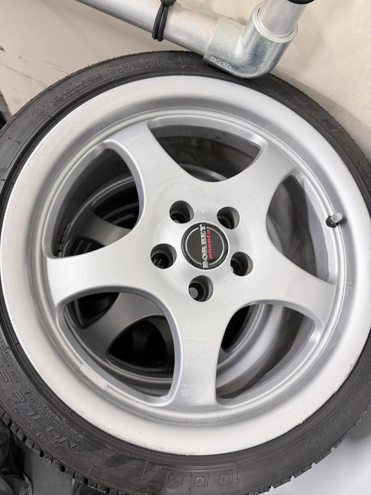 Volkswagen golf 3 vr6 wielen borbet t-cup 16 inch 5x100, Auto-onderdelen, Banden en Velgen, Band(en), Zomerbanden, 15 inch, 195 mm