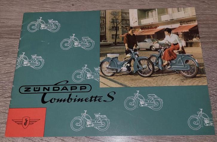 Zundapp Folder D 1957 Combinette S Type 423 16 pagina's, Fietsen en Brommers, Handleidingen en Instructieboekjes, Zo goed als nieuw