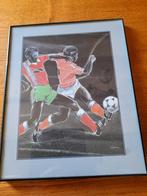 Voetbal schilderijtje gesigneerd, Ophalen of Verzenden, Nieuw, Feyenoord, Shirt