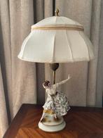 Antieke volkstedt schemerlamp puntgaaf saksisch porselein, Ophalen