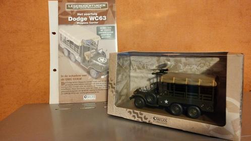 Atlas WW2 schaal 1:43 Dodge WC63 Weapons Carrier, Hobby en Vrije tijd, Modelauto's | 1:43, Zo goed als nieuw, Bus of Vrachtwagen