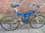 Mountainbike met vering en nieuwe ketting, Fully, Ophalen, Gebruikt, Heren