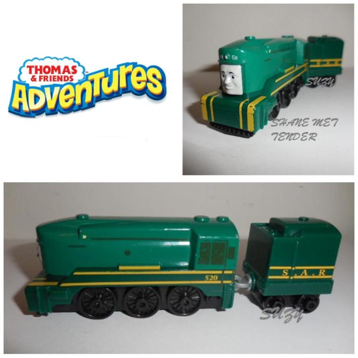 Thomas de Trein Adventures, Shane met Tender, Kinderen en Baby's, Speelgoed | Thomas de Trein, Zo goed als nieuw, Ophalen of Verzenden