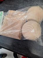 Houten Sierknopen voor op U  schutting, Ophalen, Nieuw