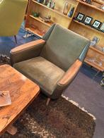 Vintage bank en fauteuil origineel in goede staat, Zo goed als nieuw, Ophalen