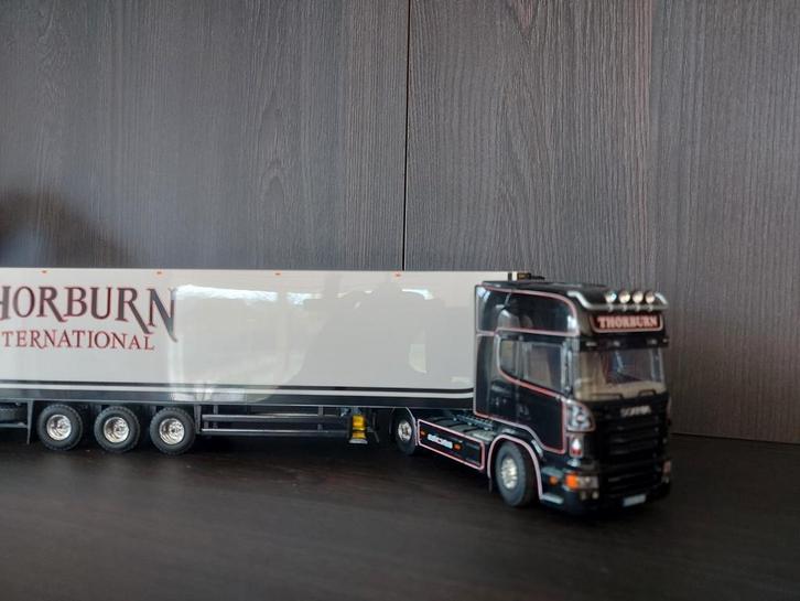Tekno Scania R560 Thorburn Liverpool in doos, Hobby en Vrije tijd, Modelauto's | 1:50, Zo goed als nieuw, Bus of Vrachtwagen, Tekno