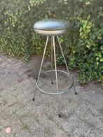 Vintage Sintesi space age barkruk stool, Huis en Inrichting, Gebruikt, Leer, Ophalen of Verzenden, 90 cm of meer