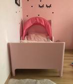 Roze Busunge bed IKEA incl. tentje & matras, 70 tot 85 cm, Zo goed als nieuw, 180 cm of meer, Ophalen