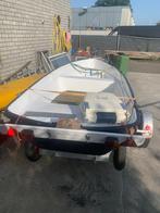 Vissersboot met trailer, Watersport en Boten, Vis- en Consoleboten, Ophalen, Gebruikt, Tot 10 pk, 3 tot 6 meter