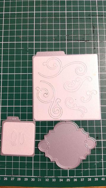 Diverse Stansjes Set - Swirls, Wijzer, Label beschikbaar voor biedingen