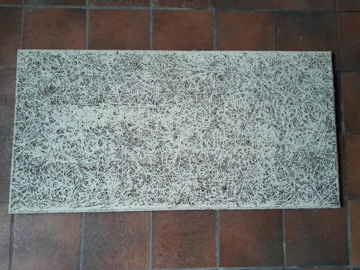gratis heraklith, houtwolcement platen ca 100m2, Doe-het-zelf en Verbouw, Platen en Panelen, Gebruikt, Ophalen