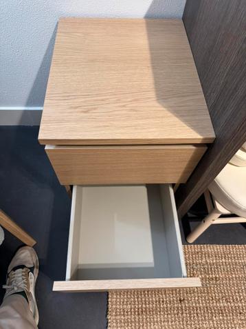 Nachtkast Malm eikenfineer IKEA - afbeelding 5