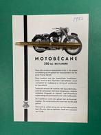 Motobécane Motorcycle Advertentie 1953 FRA/NL (Origineel), Ophalen of Verzenden, 1940 tot 1960, Nederland, Knipsel(s)