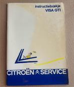 CITROËN VISA GT - instructieboekje, Verzenden