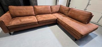 Hoekbank ecoleer cognac type home 24  beschikbaar voor biedingen