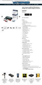 Slimme accu lader 25A/ druppel lader, 12V/24V/6V, Info@optimount.nl, Nieuw, Ophalen of Verzenden, Anholtseweg 48A 7091 HB DINXPERLO