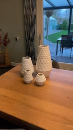 Vazen set van de Hema Vaas, Verzenden, Wit, Aardewerk of Porselein, Zo goed als nieuw